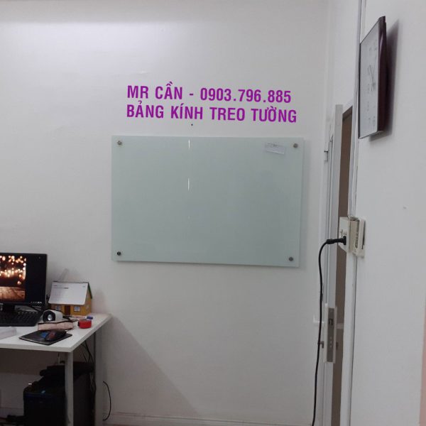 Bảng viết bút lông bằng kính ghép keo sữa treo tường KT 80x120cm (Mời xem thêm các cỡ khác)