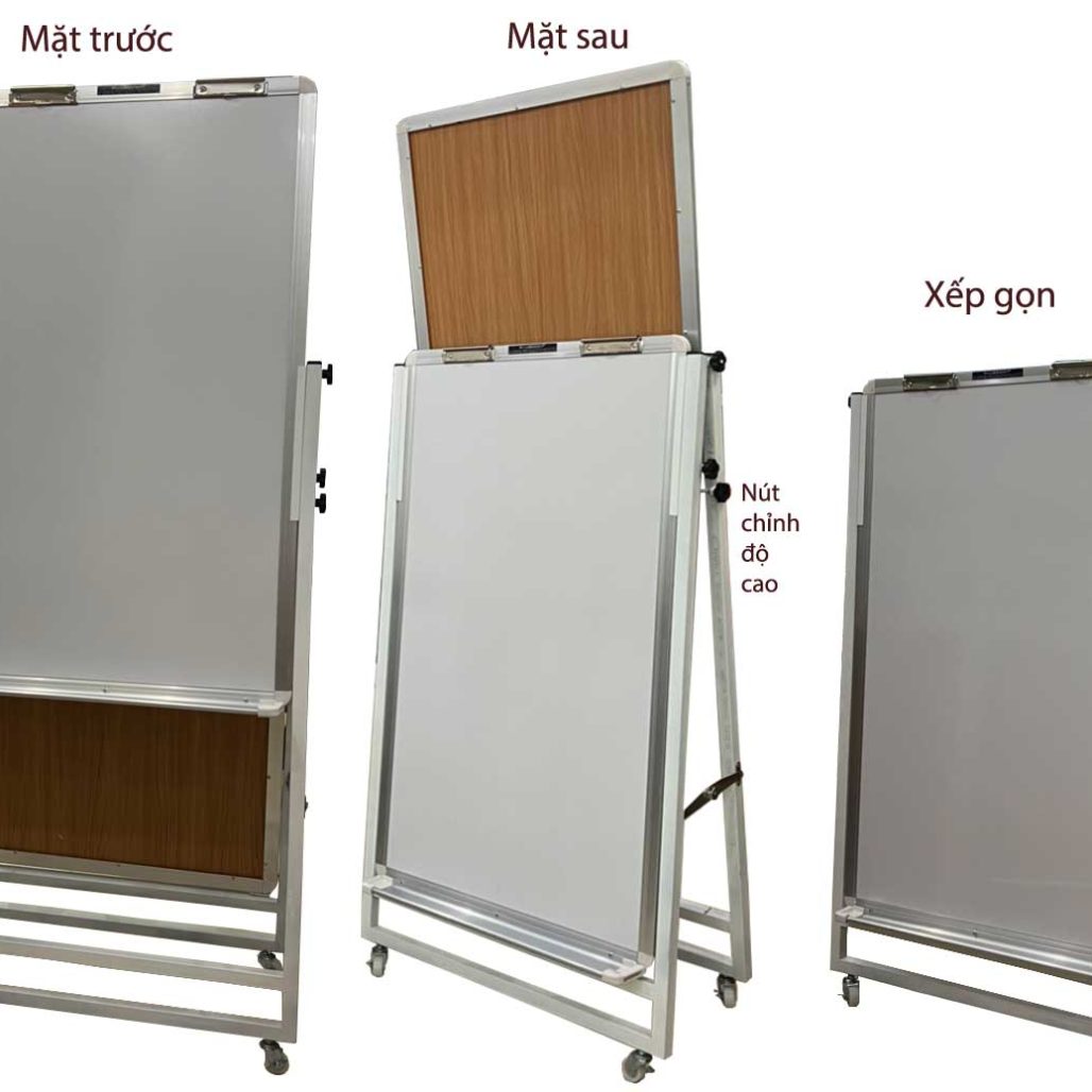 Bảng Flipchart viết bút lông F3 2 mặt Poly Taiwan KT 100X60