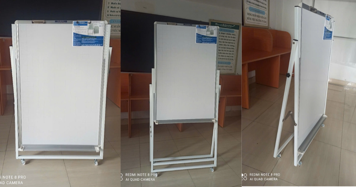 Bảng Flipchart chân xếp gọn Gò Vấp giá rẻ chân sắt sơn tỉnh điện