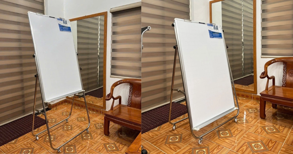 Bảng trắng có chân văn phòng chân flipchart inox
