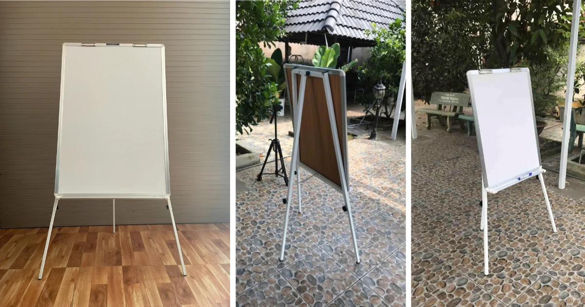 Bảng trắng có chân văn phòng Flipchart 3 chân