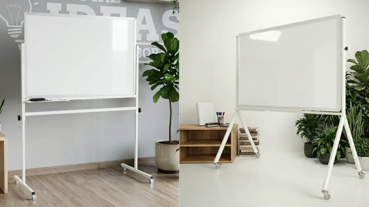 Bảng trắng viết bút lông nhỏ 80x120cm chân chữ T - Chữ Y