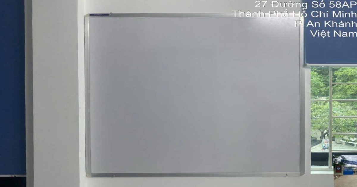 Bảng viết bút lông treo tường 100x120cm | mặt bảng Polytaiwan Đài Loan