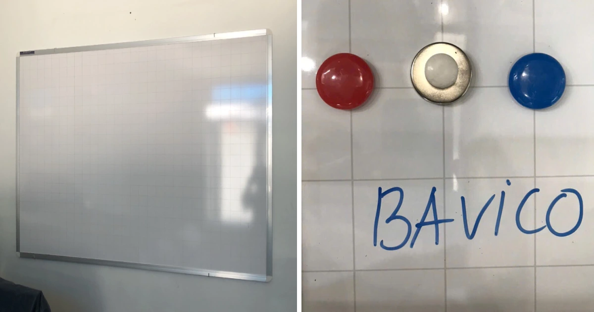 Bảng viết bút lông treo tường 100x120cm | mặt bảng từ Hàn Quốc