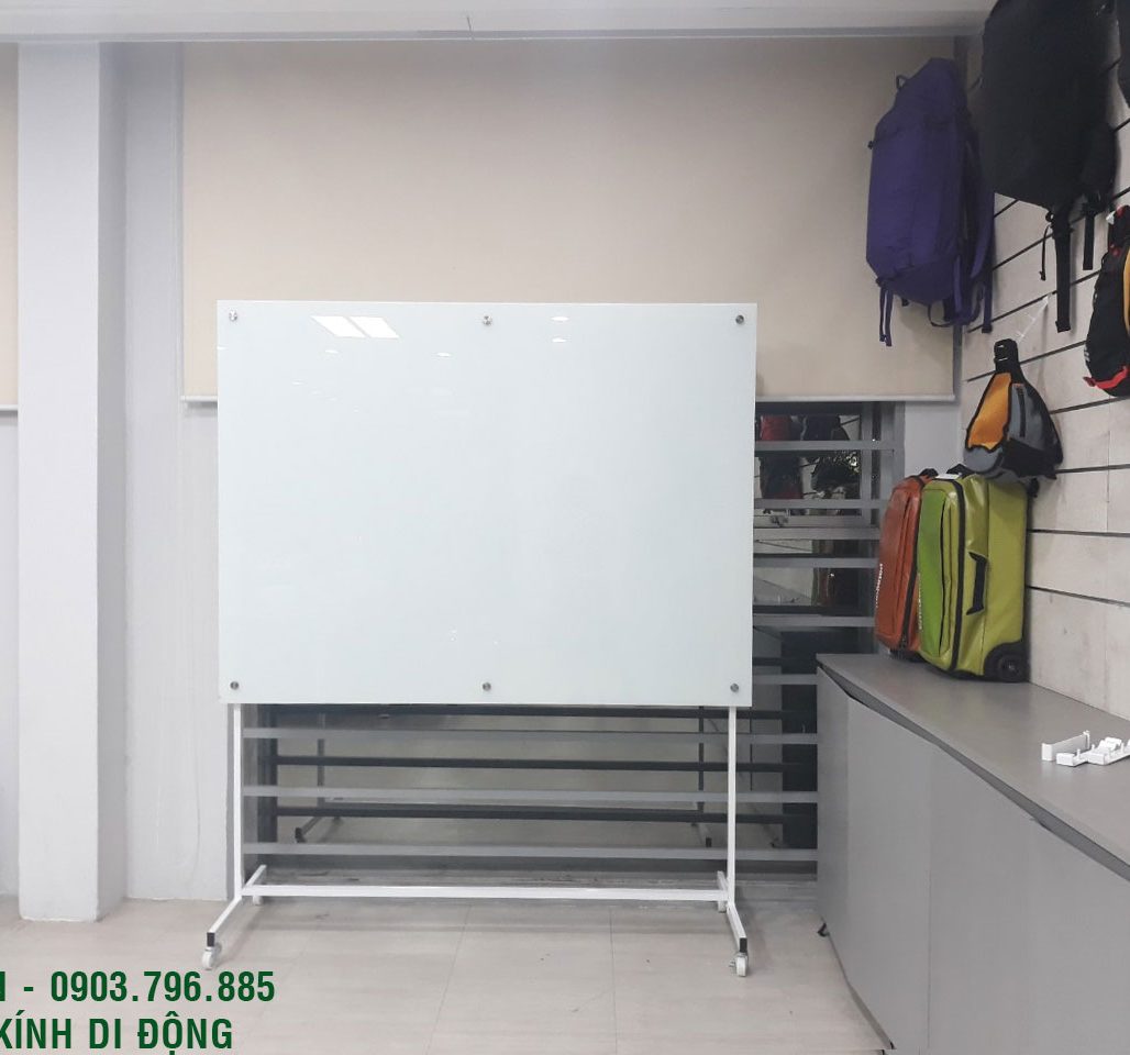 Bảng Viết Bút Lông Bằng Kính 8LY38 Có Chân KT 80x120cm (Mời xem thêm các kích thước khác)