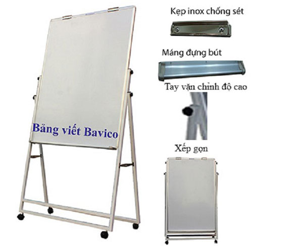 Bảng flipchart di động viết bút lông từ Hàn Quốc KT 80x120cm (xem thêm các kích thước khác) - Ảnh 6