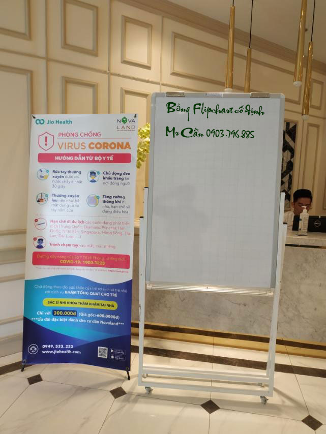 Bảng trắng flipchart cao cấp Ấn Độ 60x100cm (click xem thêm các kích thước khác trong mô tả sản phẩm bảng trắng flipchart)