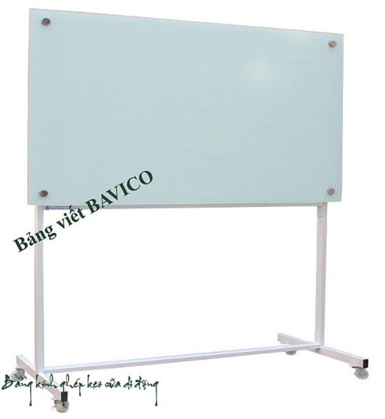 Bảng trắng bằng kính 8LY38 có chân 80x120cm