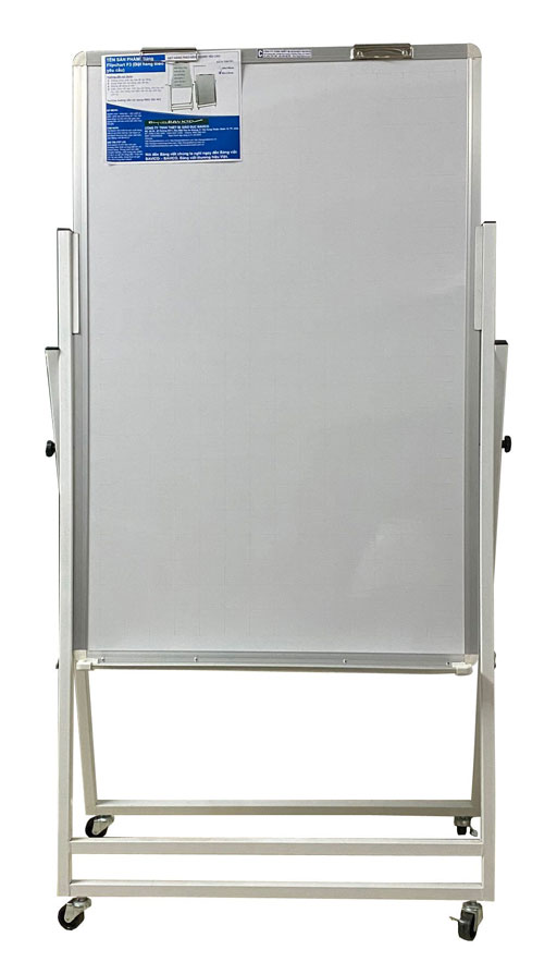 Bảng trắng viết bút lông có chân Flipchart F3 Greenlam Ấn Độ cao cấp KT 80x120cm ( Xem thêm kích thước)