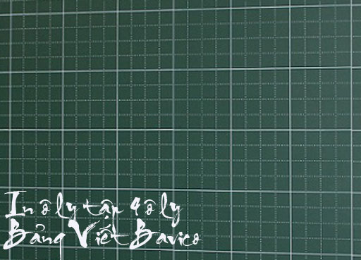 In ô ly tiểu học - Bảng chưa in ô ly KT 120x360cm