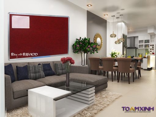 Bảng ghim nỉ đa năng BAVICO kích thước 80x120cm (xem thêm cỡ khác)