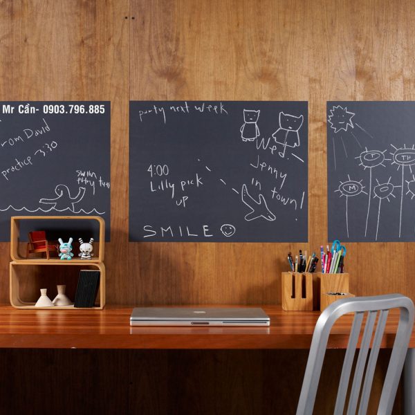 Bảng đen dán tường KT 60x80cm (Mời xem thêm các cỡ khác)