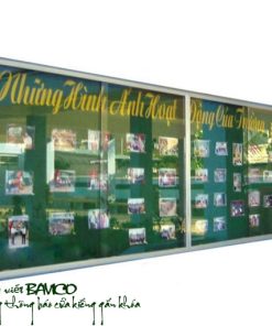 Bảng ghim khung nhôm kính kích thước 80x120cm (xem thêm các kích thước khác)