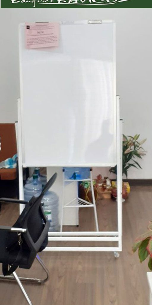Bảng trắng văn phòng flipchart cao cấp Greenlam cố định KT 60x100cm ( Xem thêm kích thước khác)