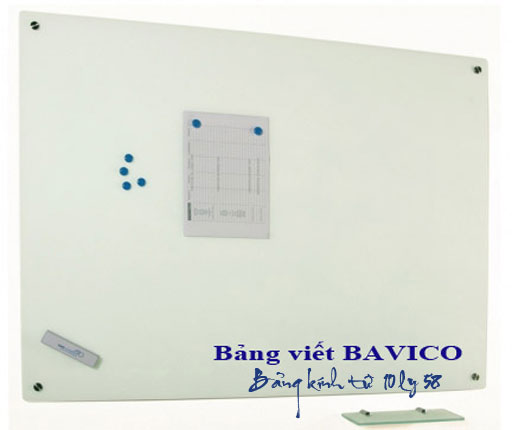 Bảng văn phòng - Bảng kính từ tính ghép keo sữa 10ly58 kích thước 80x120cm (xem thêm các kích cỡ khác)