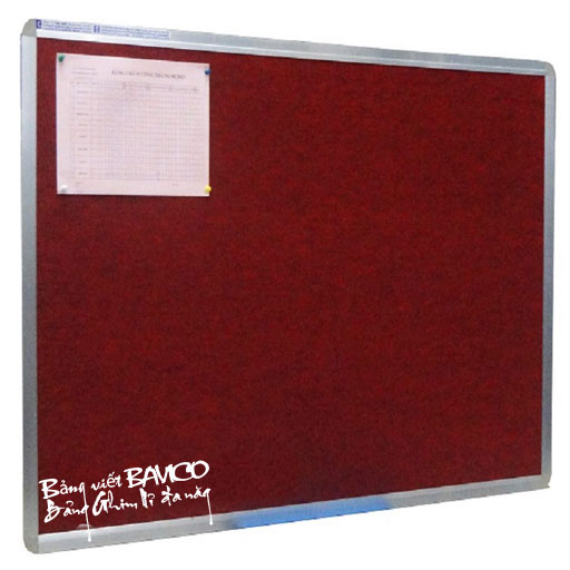 Bảng văn phòng - Bảng ghim nỉ đa năng BAVICO 80x120cm (xem thêm các kích thước khác)