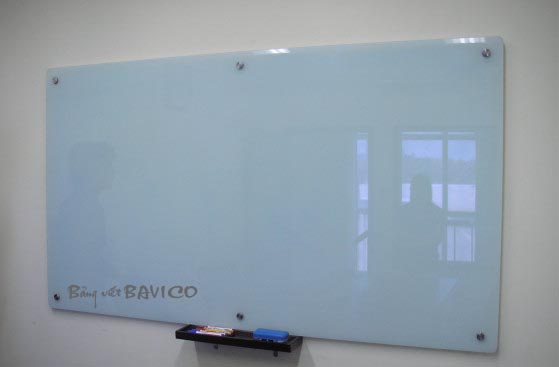 Bảng kính trắng từ cường lực 8 ly in ô ly vuông 5cm KT80x120 ( Xem thêm kích cỡ khác)