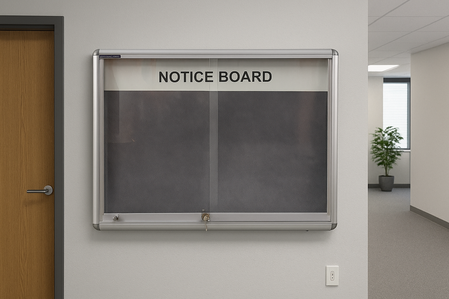 Bảng Thông Báo Hộp Nhôm Kính