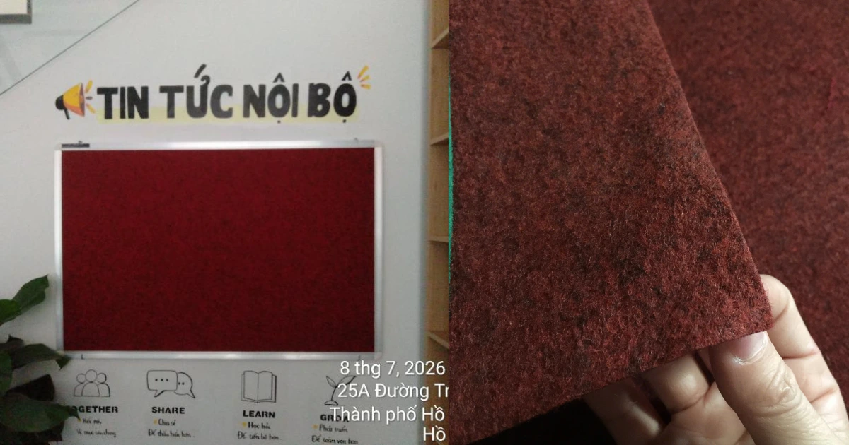Bảng ghim văn phòng treo tường vải nỉ