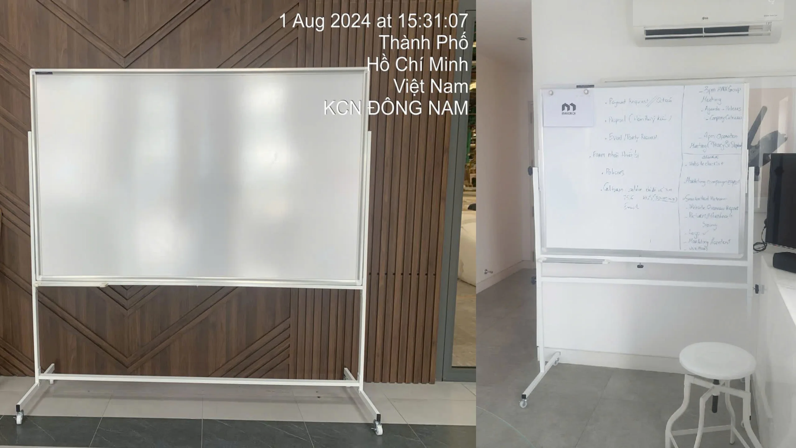 Bảng Văn Phòng Có Chân Giá Rẻ, Cao Cấp | BAVICO Giao Nhanh Toàn Quốc 4 Bảng văn phòng có chân | Mặt bảng Greenlam Ấn Độ