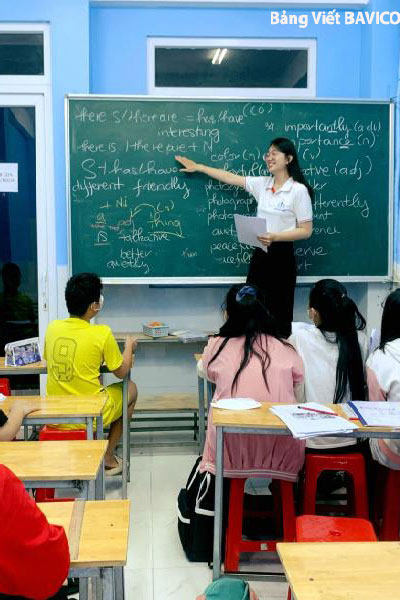 Bảng viết phấn treo tường