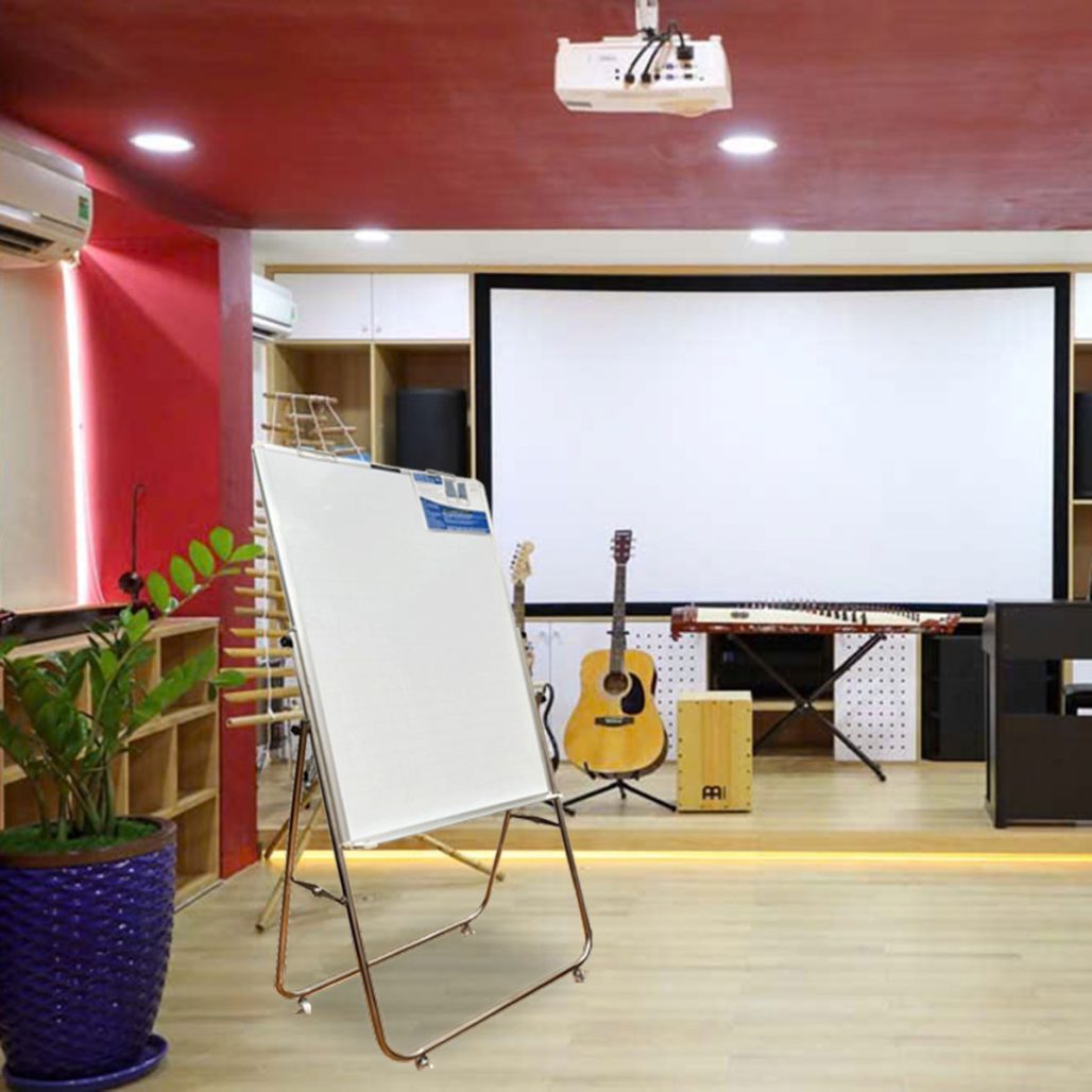 Bảng Flipchart có chân inox viết bút lông cao cấp Greenlam