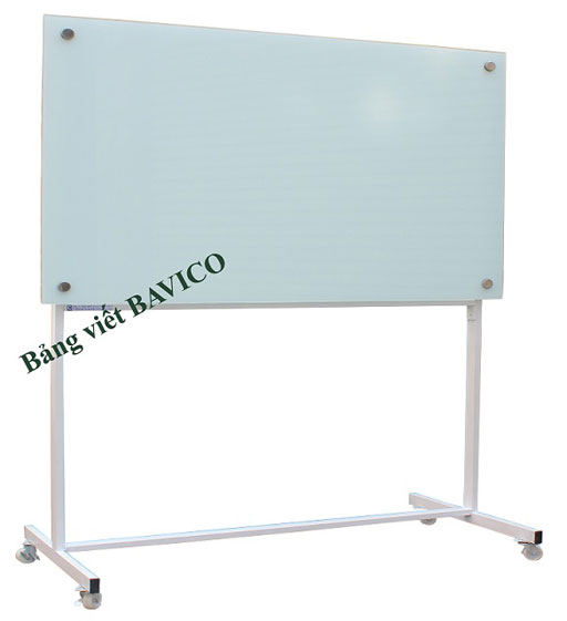 Bảng Di Động Bằng Kính Ghép Keo Sữa 80x120cm
