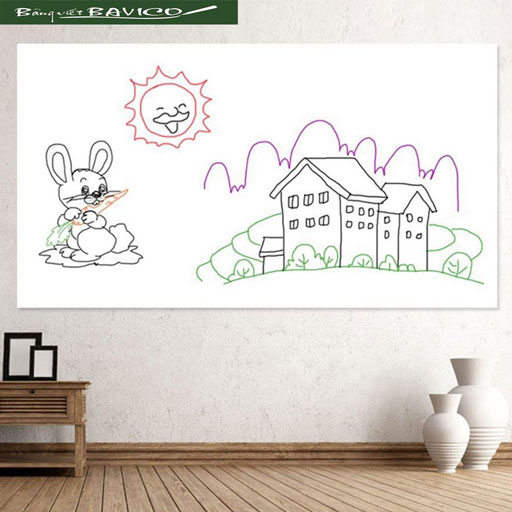 Bảng từ trắng dán tường Ceramic của Bỉ KT 60x80cm (Mời xem thêm các cỡ khác trong mô tả) - Ảnh 3