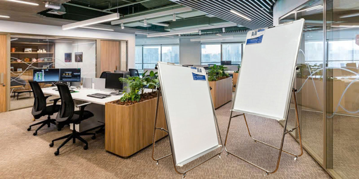 Bảng Flipchart có chân inox viết bút lông cao cấp Greenlam - Ảnh 3