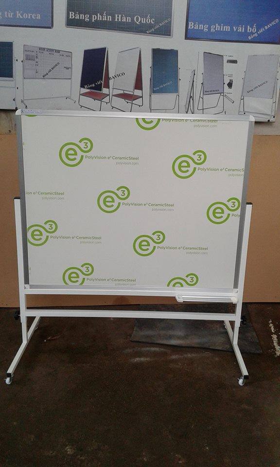 Bảng trắng di động từ ceramic của bỉ KT100x120cm - Ảnh 2