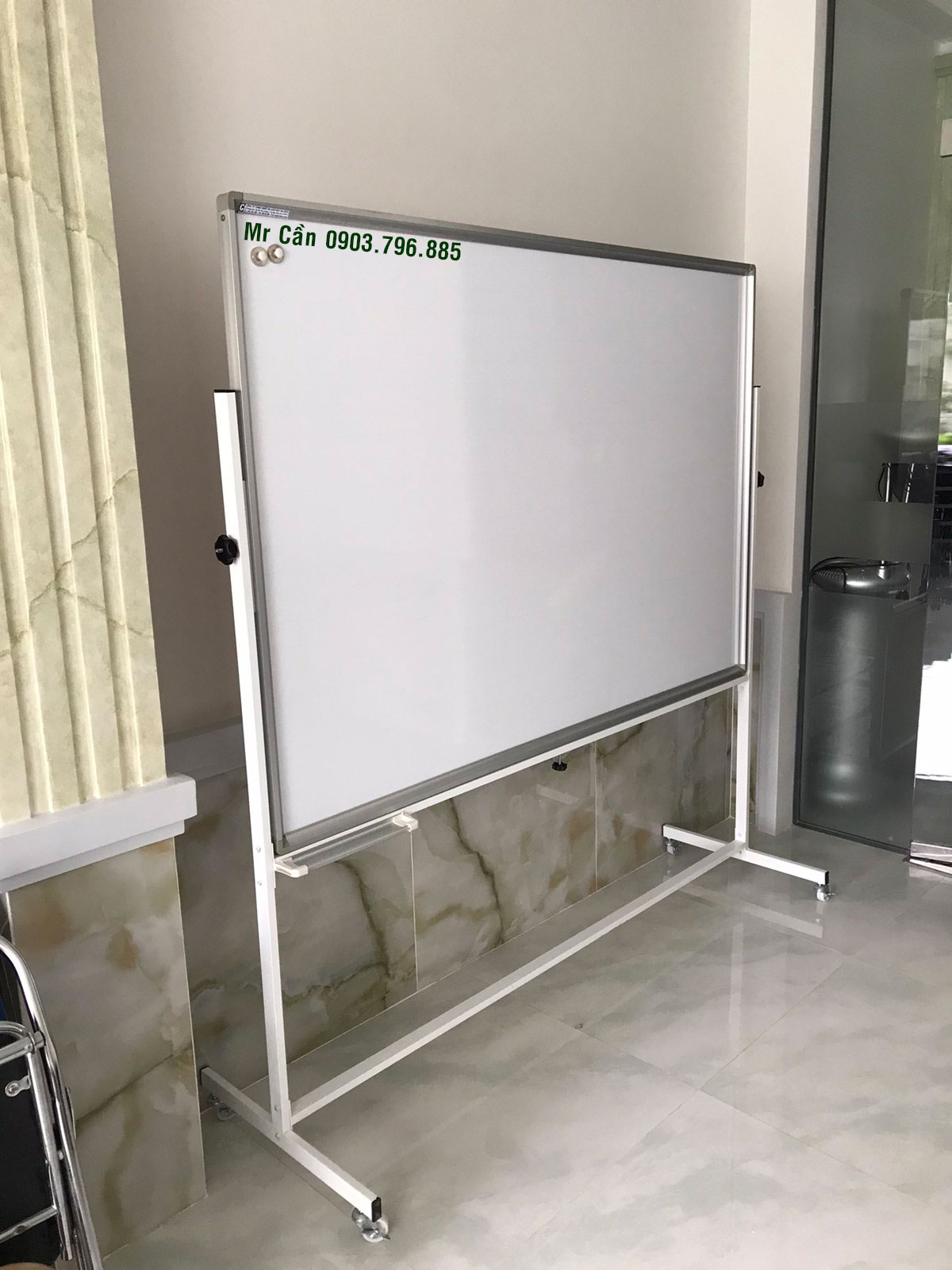 Bảng Trắng Từ Hàn Quốc Một Mặt Có Chân 80x120cm (Click xem kích thước khác) - Ảnh 3