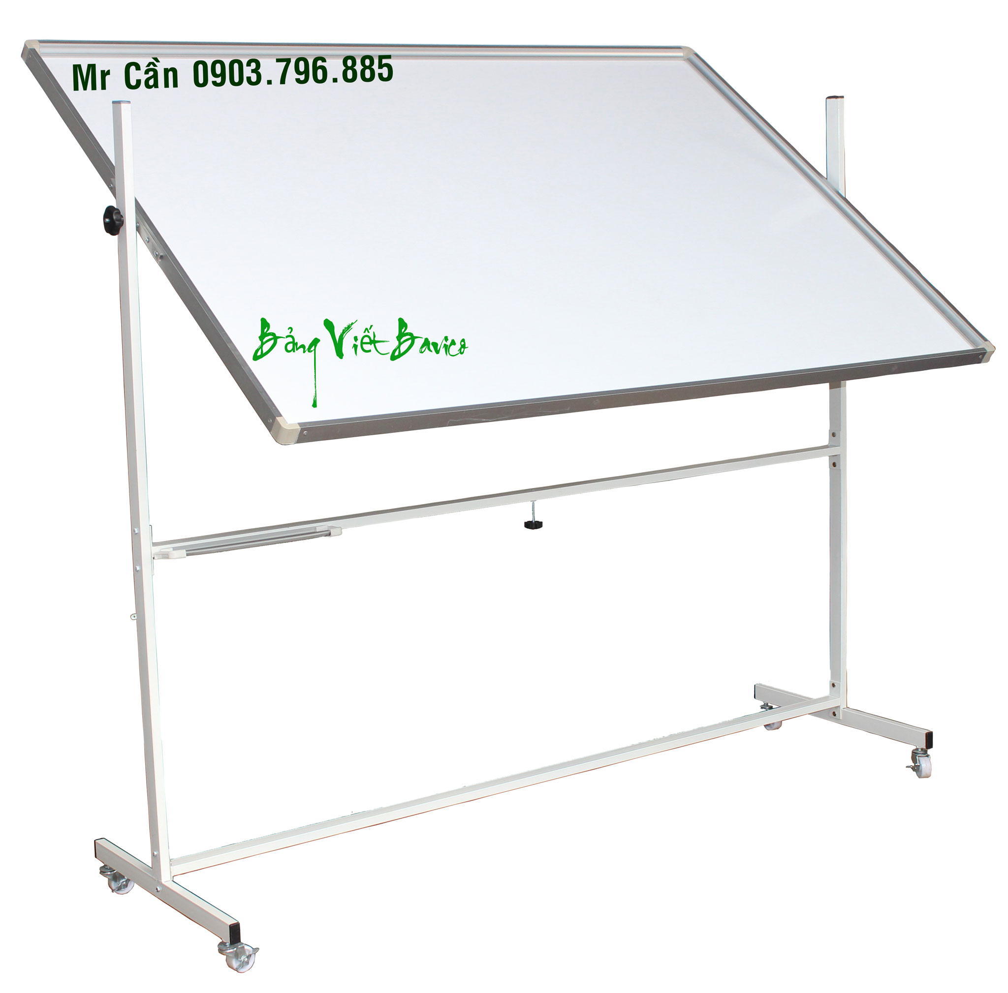 Bảng trắng hai mặt Từ Hàn Quốc có chân 80x120cm (Click xem giá kích thước khác) - Ảnh 3