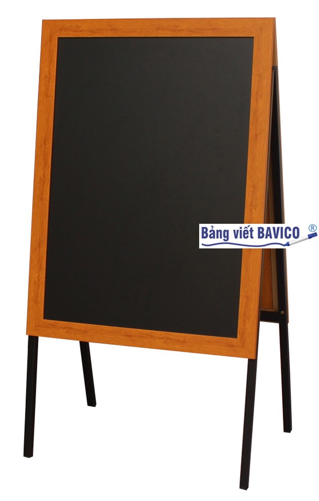 Bảng Menu cà phê 2 mặt khung gỗ 60x80