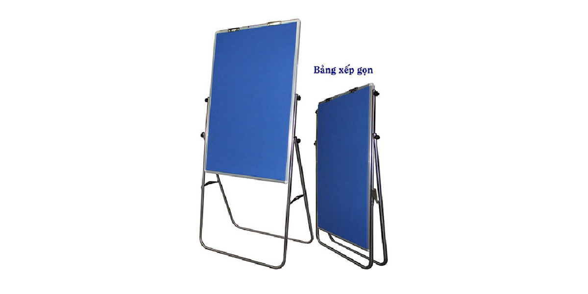 Bảng ghim khung nhôm chân xếp