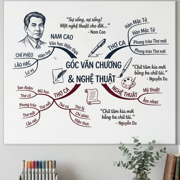 Bảng dán tường viết bút lông
