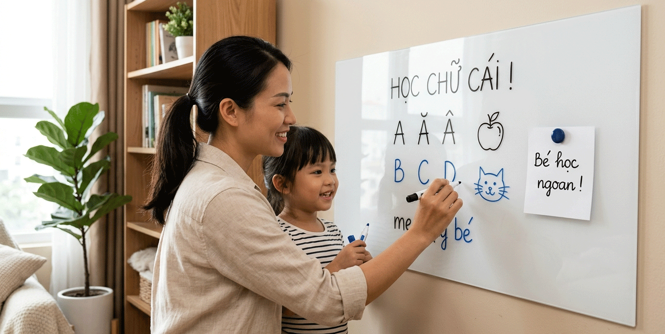 Bảng viết bavico bảng dán tường