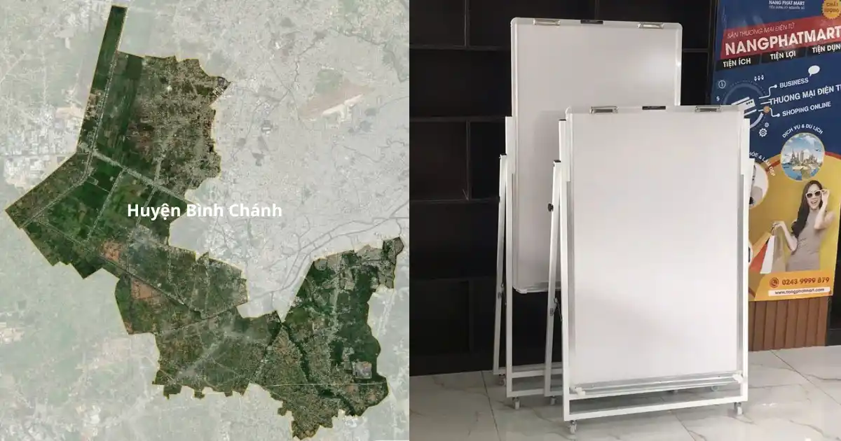 Bảng đồ bảng viết bút lông Bình Chánh