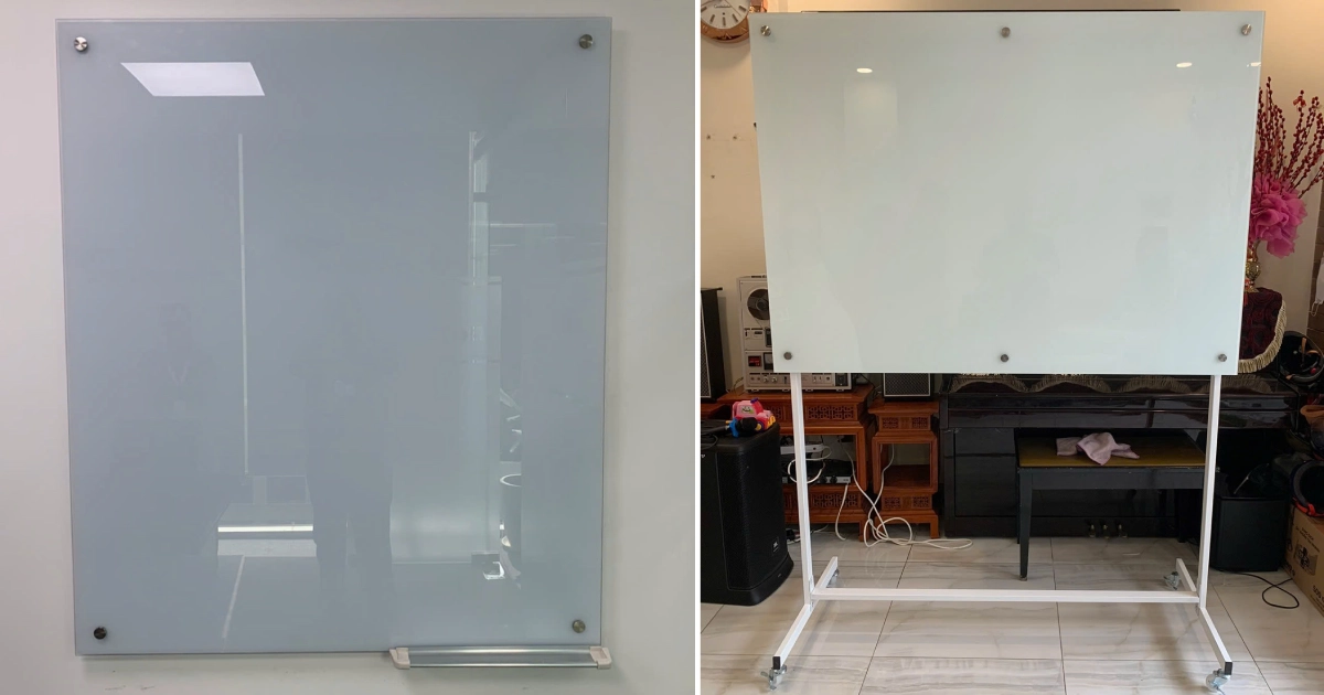 Bảng viết bút lông kính cường lực an toàn thẩm mỹ