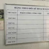 Bảng lịch công tác mica nội dung theo yêu cầu