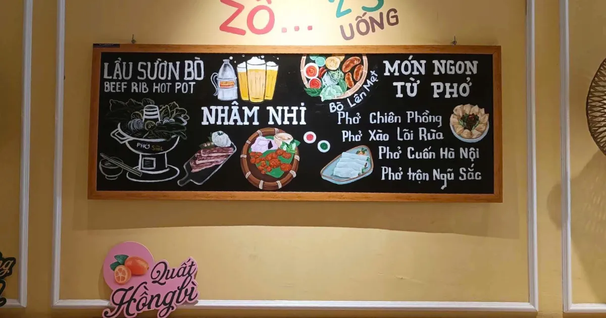 Bảng menu cafe thực đơn in theo yêu cầu - Kết hợp viết phấn